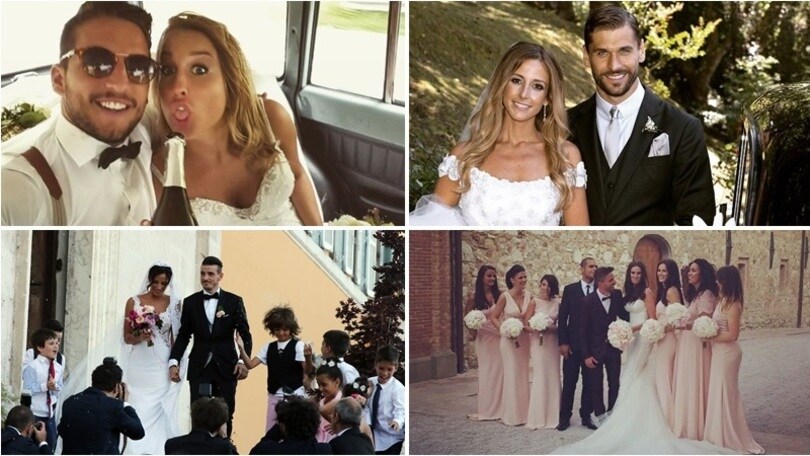 Da Florenzi a Mertens, è l'estate dei matrimoni dei calciatori