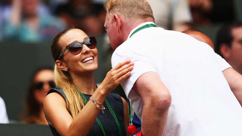 Jelena Djokovic in tribuna per tifare suo marito Nole