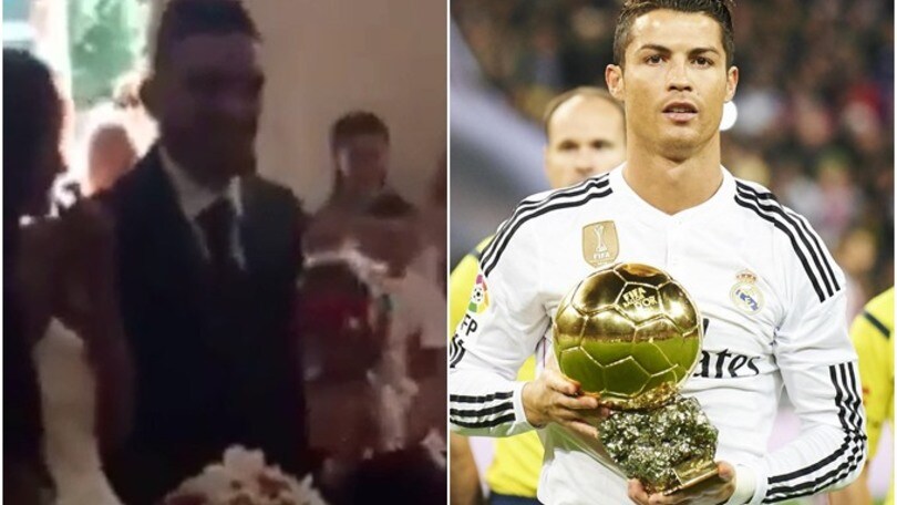 "Sìììì!", lo sposo imita Ronaldo
