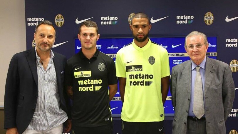 Verona, ecco le nuove maglie. In posa c'è Viviani!
