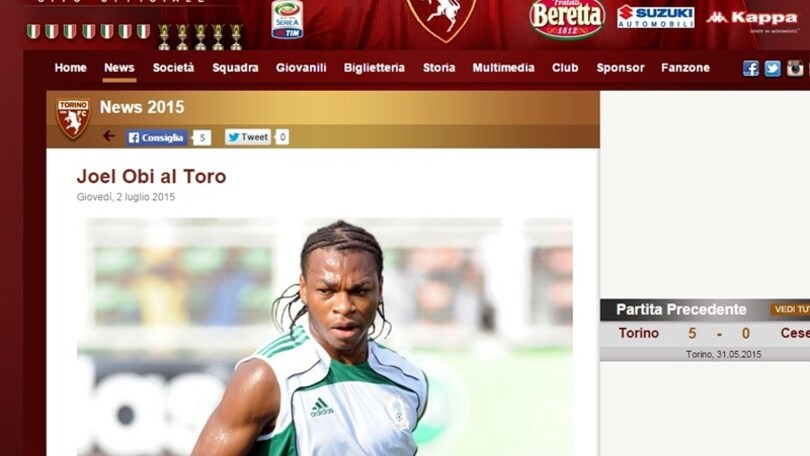 Inter, Obi ufficiale al Toro: firma per quattro stagioni