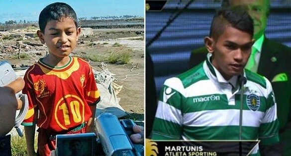 Martunis, sopravvive allo tsunami e lo Sporting lo tessera