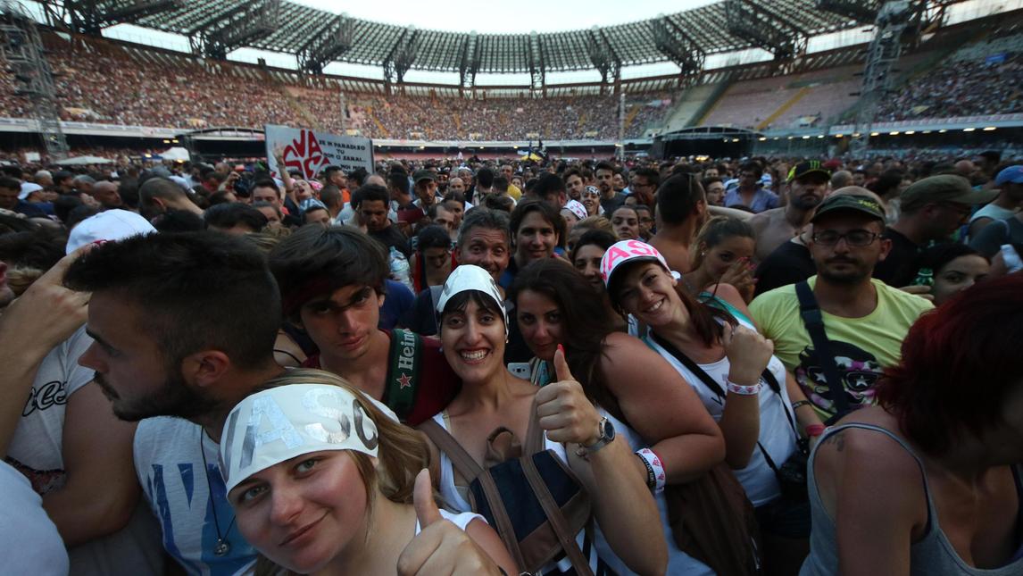 Napoli, al San Paolo c'è Vasco!