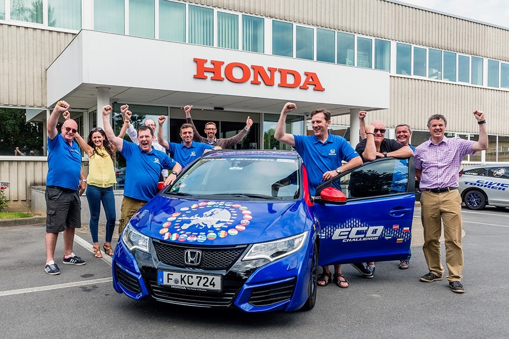 Honda Civic da Guinness, 2,8 litri per 100 km