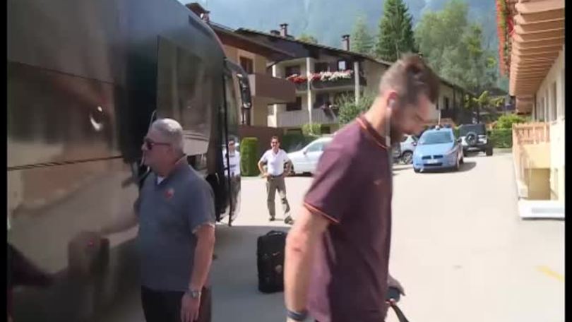 Primi allenamenti per la Roma a Pinzolo
