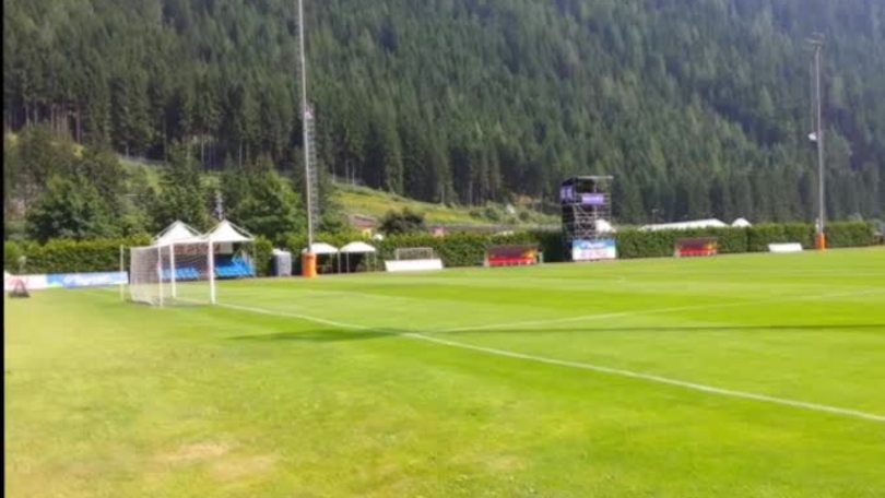 Primo allenamento della Fiorentina a Moena