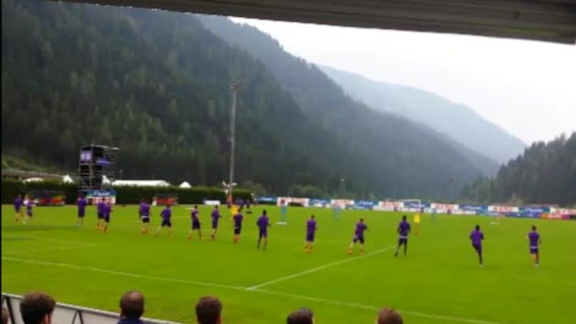 Allenamento mattina 8 luglio Fiorentina