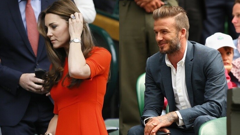 Wimbledon vip: ci sono la bella Kate e David Beckham