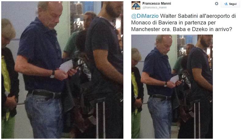 Sabatini a Manchester, via al blitz per Dzeko