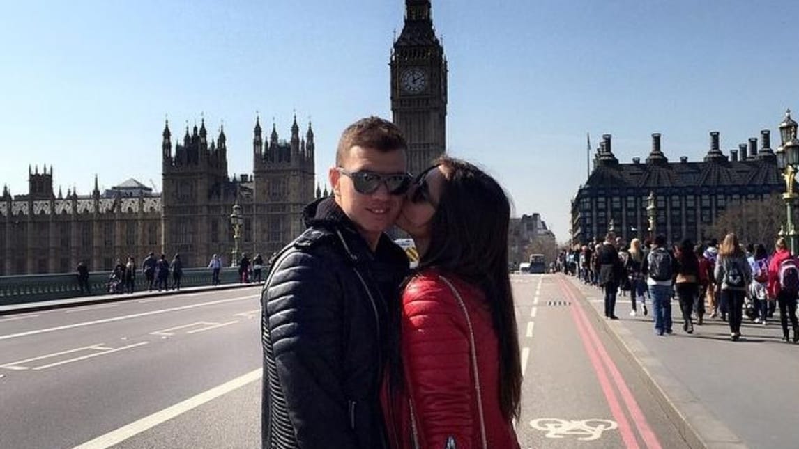 <p>La modella-attrice bosniaca è la dolce metà dell'attaccante nel mirino della Roma</p>
