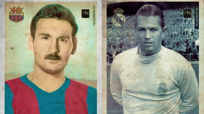 Da Messi a Ronaldo: ecco le loro figurine vintage