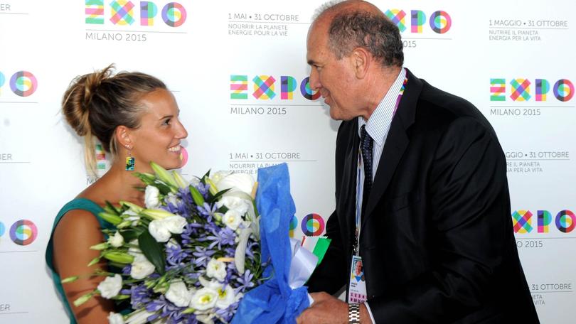 Tania Cagnotto riceve il premio Valore Expo 2015