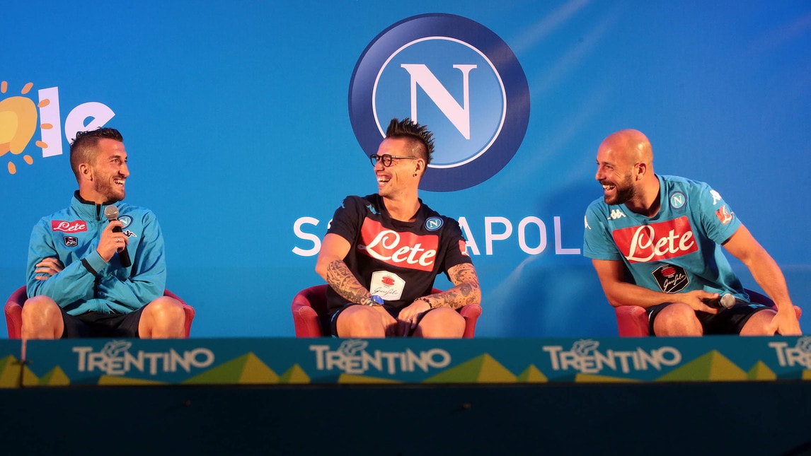 Napoli, serata con i tifosi a Dimaro