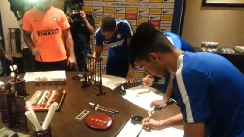 L'Inter impara a scrivere in cinese