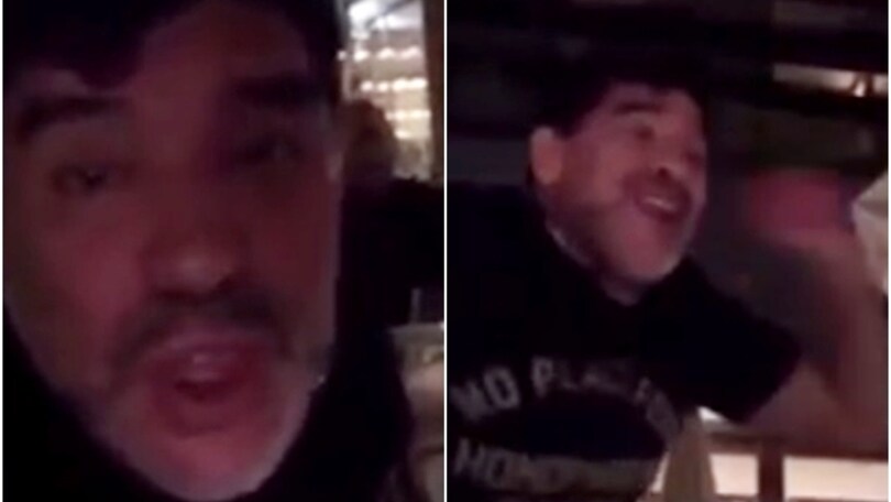 Maradona scatenato: canta e balla "No woman no cry"
