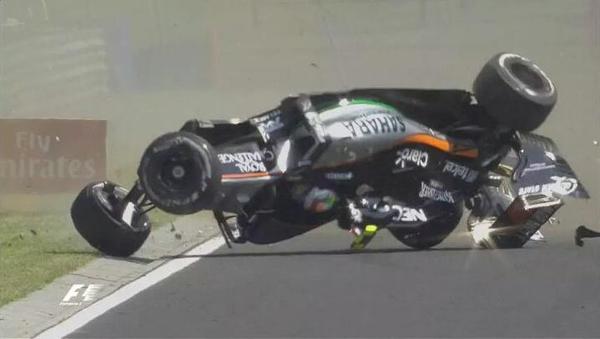 Gp Ungheria: paura per Perez, incidente spaventoso