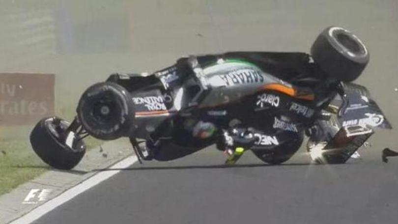 Gp Ungheria: paura per Perez, incidente spaventoso
