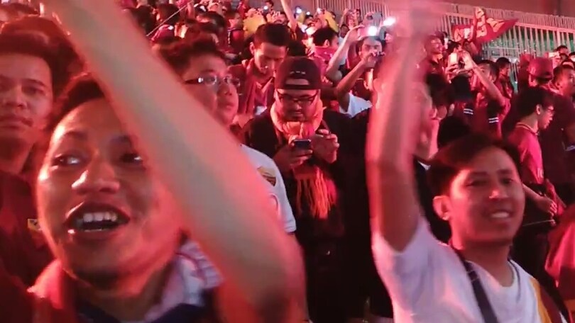 I tifosi indonesiani cantano: «Daje Roma»