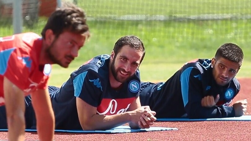 Higuain, primo allenamento a Dimaro