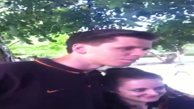 Il nuovo portiere della Roma Wojciech Szczesny a Villa Stuart