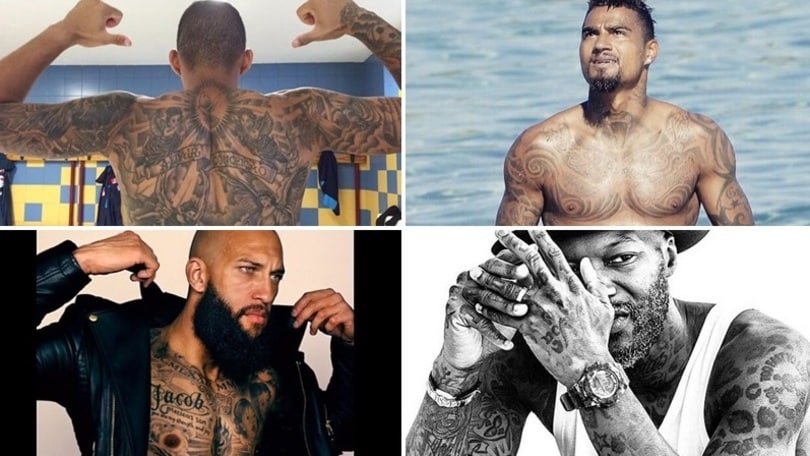 Ecco i 10 calciatori più tatuati