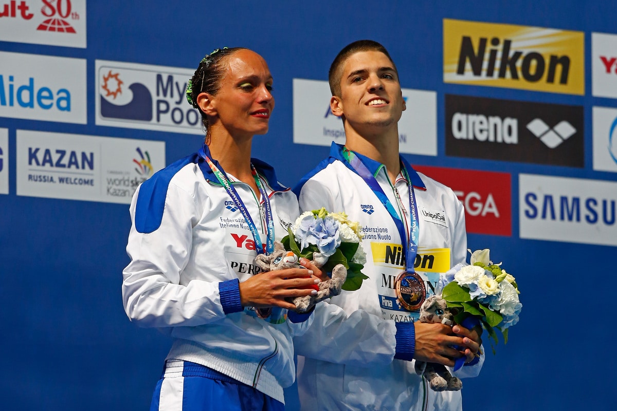Mondiali, Sincro, Italia bronzo nel duo misto libero