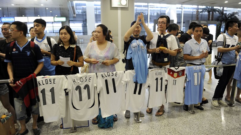 La Lazio è arrivata a Shanghai