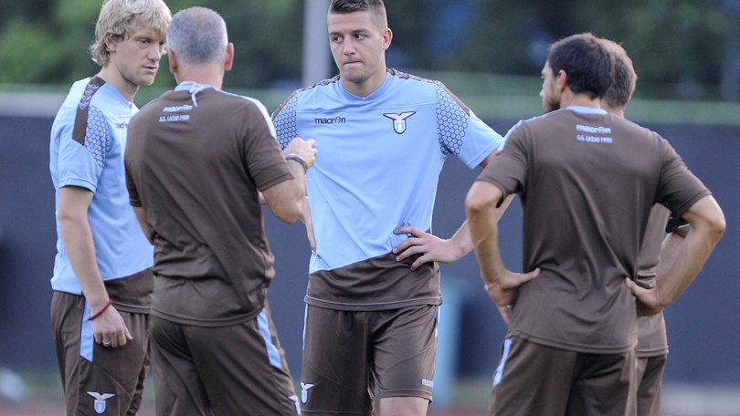 Lazio, primo giorno da aquilotto per Milinkovic-Savic