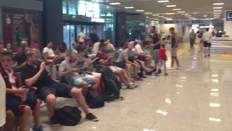 Roma, al T1 presenti già 50 tifosi per Dzeko