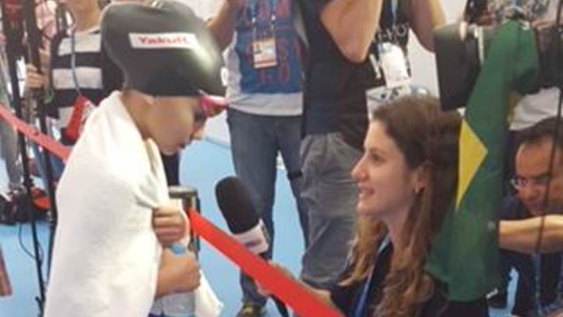 Ai Mondiali a dieci anni: «Lei è felice...»