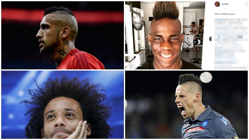 Da Nainggolan a Balotelli, tutti i look più bizzarri dei calciatori