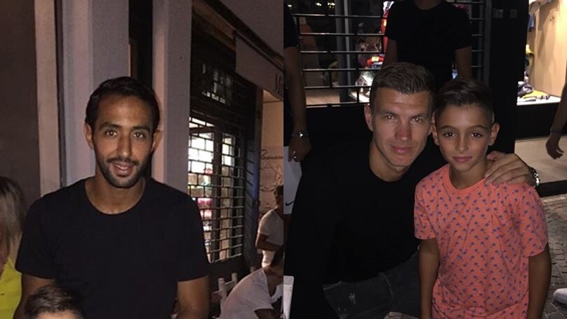 Roma, alla cena per Dzeko c’è anche Benatia: «Quanto è bello il sole della capitale