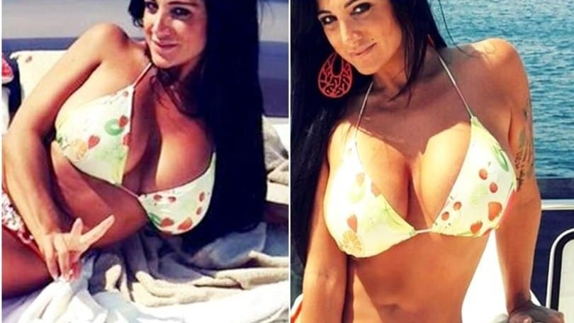 Marika Fruscio al mare aspettando il Napoli