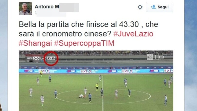 Supercoppa, il primo tempo finisce... "prima"