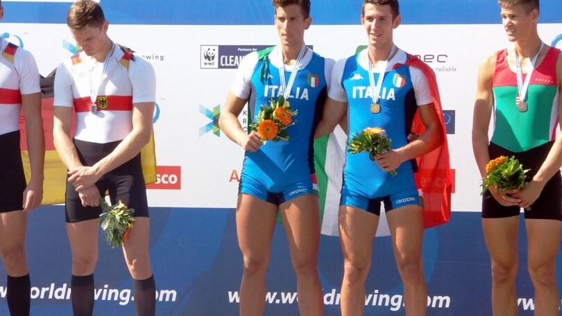 Canottaggio, 5 medaglie per il remo azzurro ai Mondiali Junior
