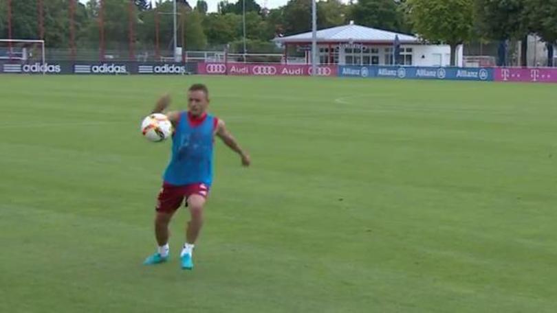 Bayern, palleggi impressionanti in allenamento
