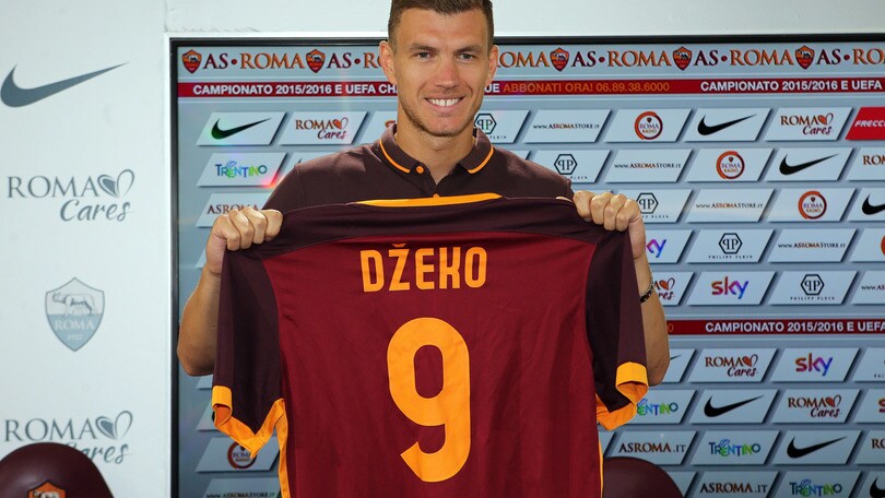Roma, Dzeko si presenta: «Qui per vincere»