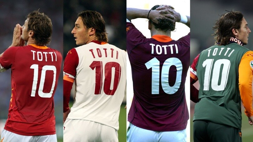 Roma, tutte le 10 di Capitan Totti