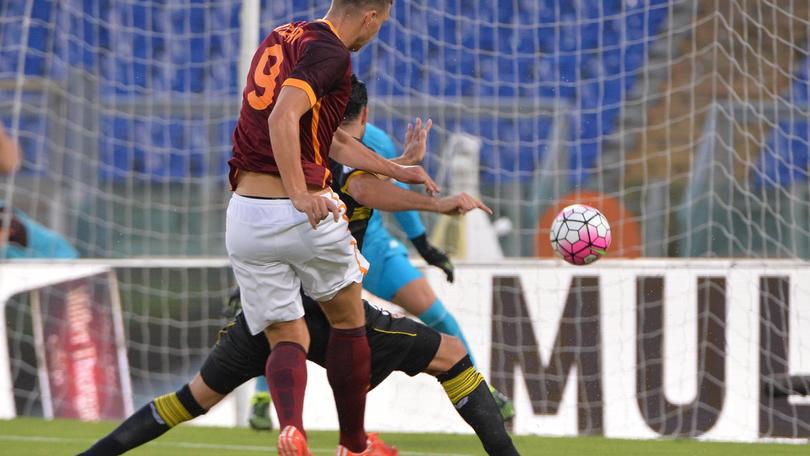 Roma-Siviglia, Dzeko show all'esordio