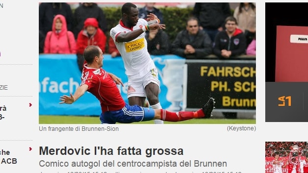 «Merdovic l'ha fatta grossa»: gaffe della tv svizzera