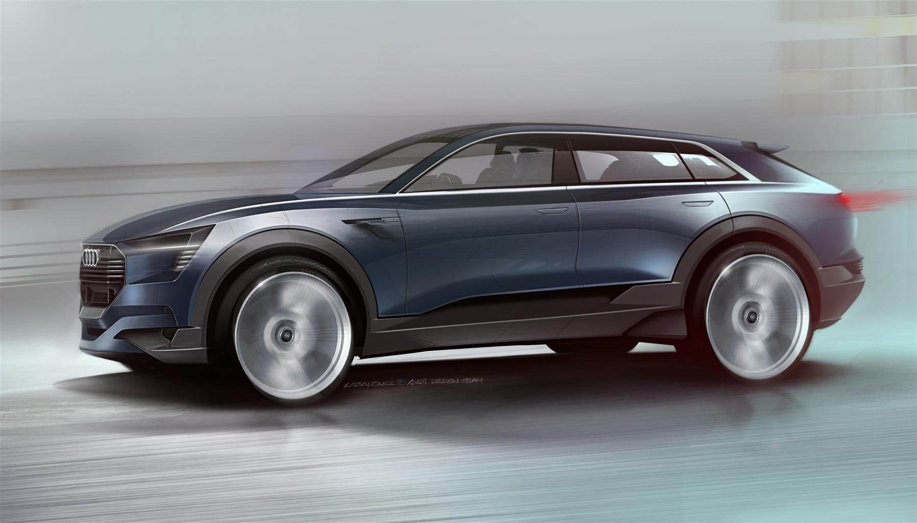 Audi e-tron quattro concept, il SUV elettrico arriva nel 2018