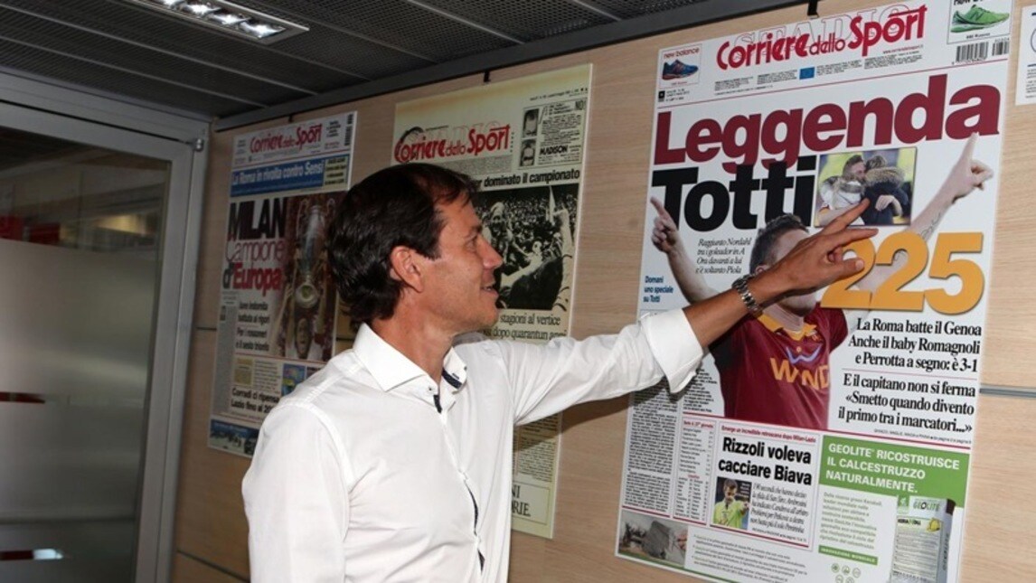 Rudi Garcia in visita al Corriere dello Sport-Stadio