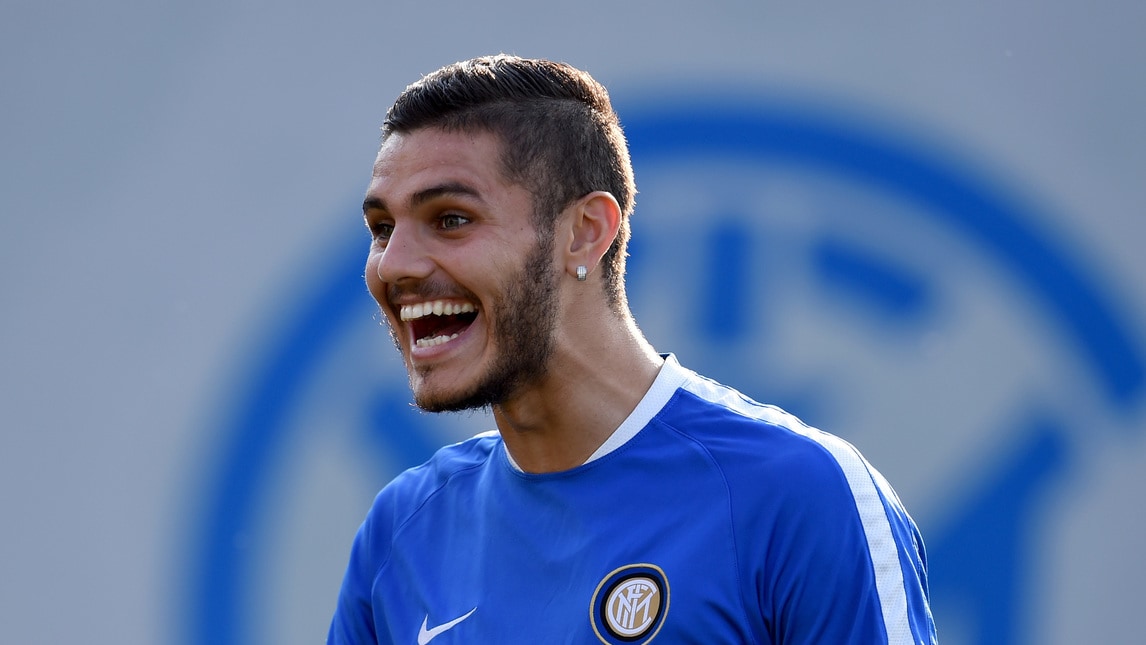 Inter, sorrisi per Icardi alla vigilia della sfida con l'Atalanta