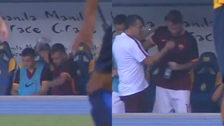 Roma, che scintille: De Rossi esce e si infuria