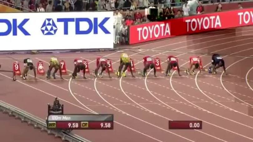 Atletica, Mondiali: Bolt vince l'oro nei 100 metri