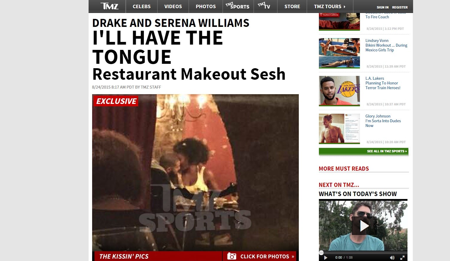 Serena Williams e Drake insieme: che passione nel privé!