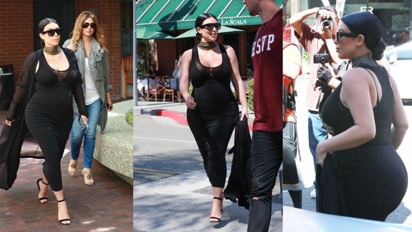 Kim Kardashian oversize, ma è in dolce attesa