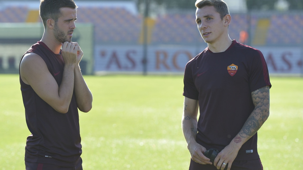 Roma, primo allenamento per Digne