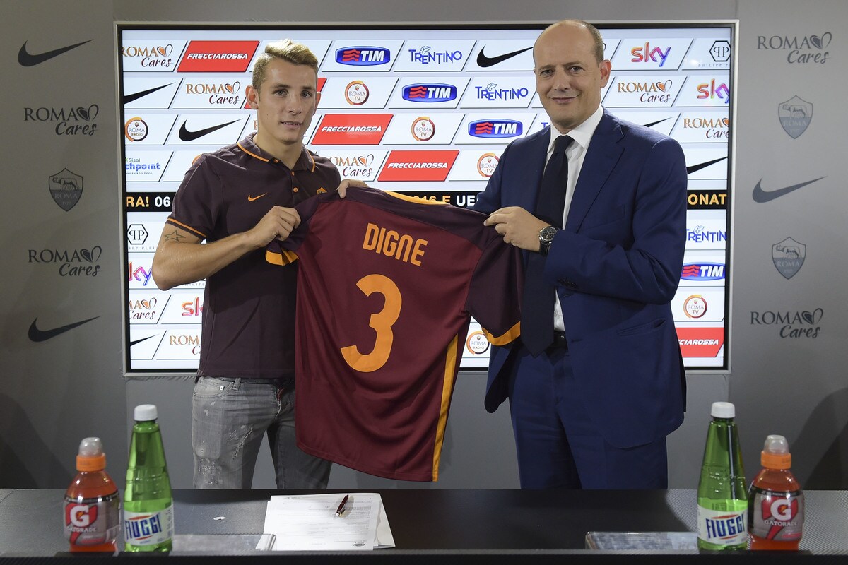 Roma, Digne si presenta: «Sono pronto per la Juve»