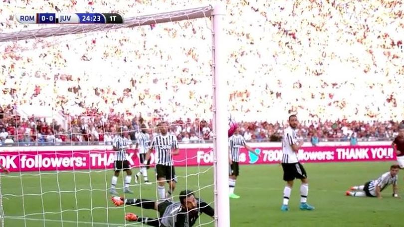 Roma-Juve, palo di Pjanic al 24': la sequenza